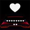 Car Sticker 10pcs Love Decorative Sticker Reflective Crystal Grid Car Sticker Patch Scratch Sticker