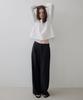 Nounbeleo Comfort Stripe Wide Pants [Knss06Pt02]_Black
