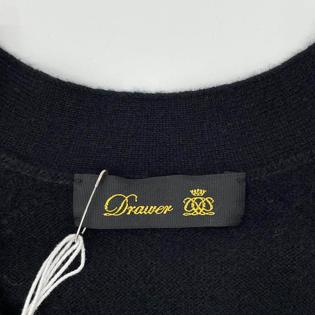 DRESSTERIOR 651510604890900 14Gcashmere100% Mink Patch Long Cardigan tops FREE blackUsed