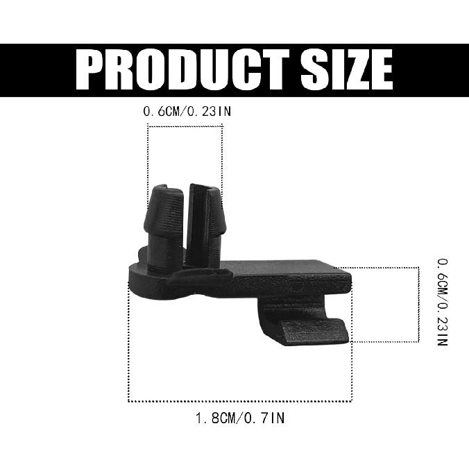 2PCS Hood Safety Catch Snap, Hood Clips Compatible with Toyota Sequoia 2001-, Tundra 2000-2013, 69759-0C010