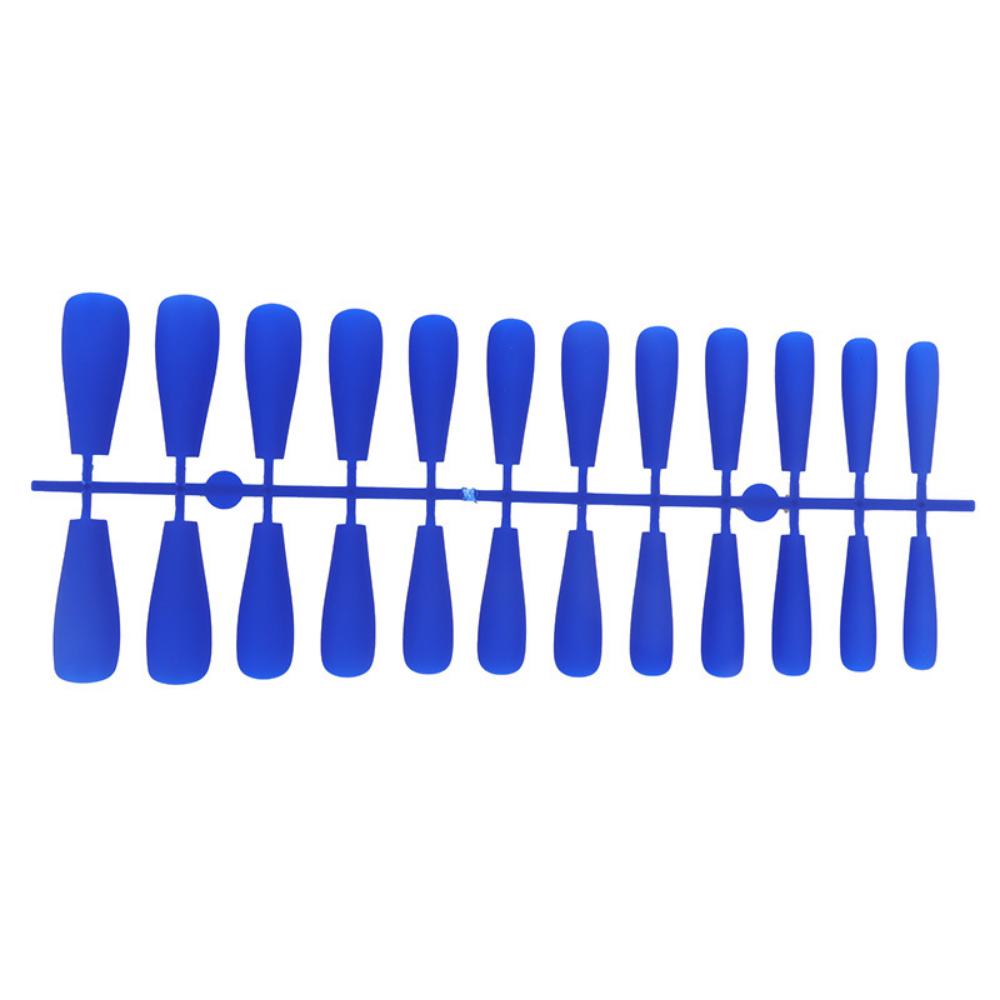 24pcs/set DIY Quick Nails Lengthened Ballet Matte T-shaped False Nails Multi-color Strips Finished Wear Manicure