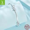 S925 Sterling Silver Bow Bracelet, Simple Romantic Fairy Style Sterling Silver Bracelet Jewelry