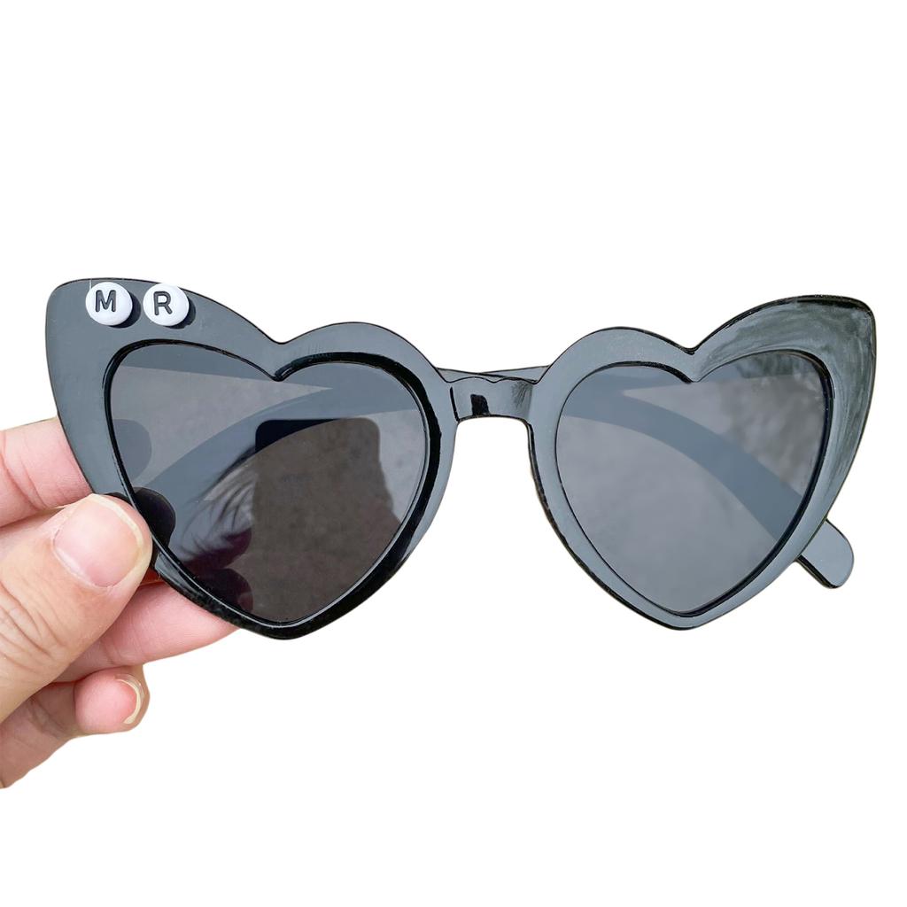 Bachelorette Bridesmaid Cat-eye Sunglasses for Honeymoon Newlyweds Gift for Engagement Party Photo Props