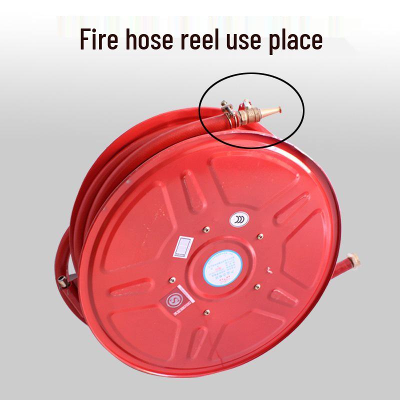 High-Pressure Fire Hose Nozzle with Copper Coupling and Reel
