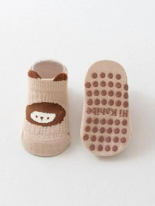 

Baby Socks Thin Baby Floor Socks Non- Toddler Cartoon Socks S хаки