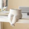 Body Vase Modern Butt Flower Sculpture Novelty Cute Plant Pot Cafe Tabletop Decoration