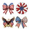 4 juli Hangend Deurbord, Patriotische Houten Onafhankelijkheidsdag Deurhanger, Rustiek Rood Blauw Wit Amerikaans Bord voor Memorial Day Voordeur Decor