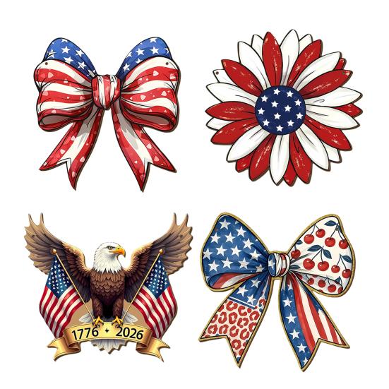 4 juli Hangend Deurbord, Patriotische Houten Onafhankelijkheidsdag Deurhanger, Rustiek Rood Blauw Wit Amerikaans Bord voor Memorial Day Voordeur Decor