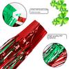 Red Eyecatching Silver Green Streamer Curtain Ideal For St Patricks Day Party Decor