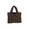 MCM Maxi Monogram Letter Print Pattern Printed Tote Handbag Black MWTDABO15BK001