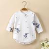 Spring & Autumn Baby Romper, Pure Cotton, Long Sleeve Wrap-over Onesie