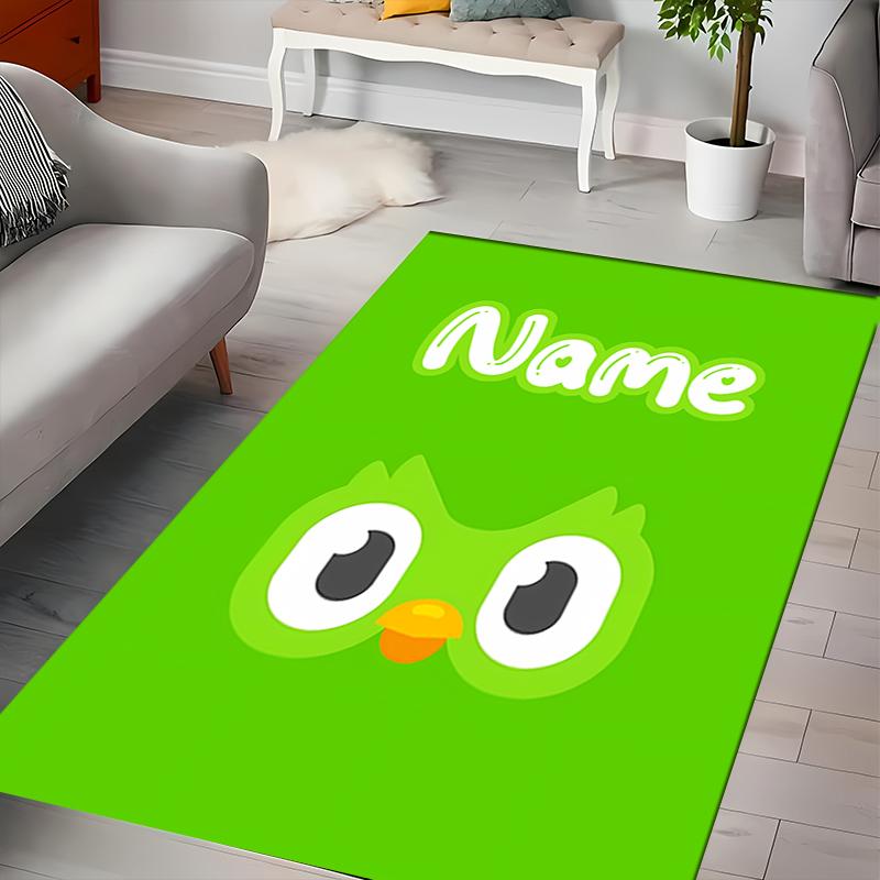 Custom personalization Duolingo Area Rug - Perfect For Kitchen, Bathroom,Laundry Room Decor Large Size Available,Gift All Seasons