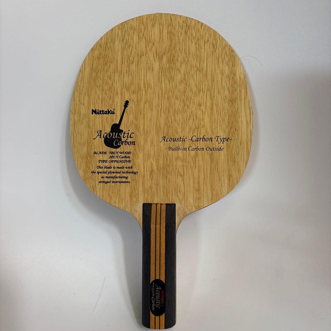 Used Nittaku Table Tennis Racket Acoustic Carbon