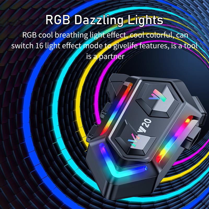 Y20 Bluetooth Helmet Headset: Waterproof, Dustproof, RGB Lights, Heavy Bass.