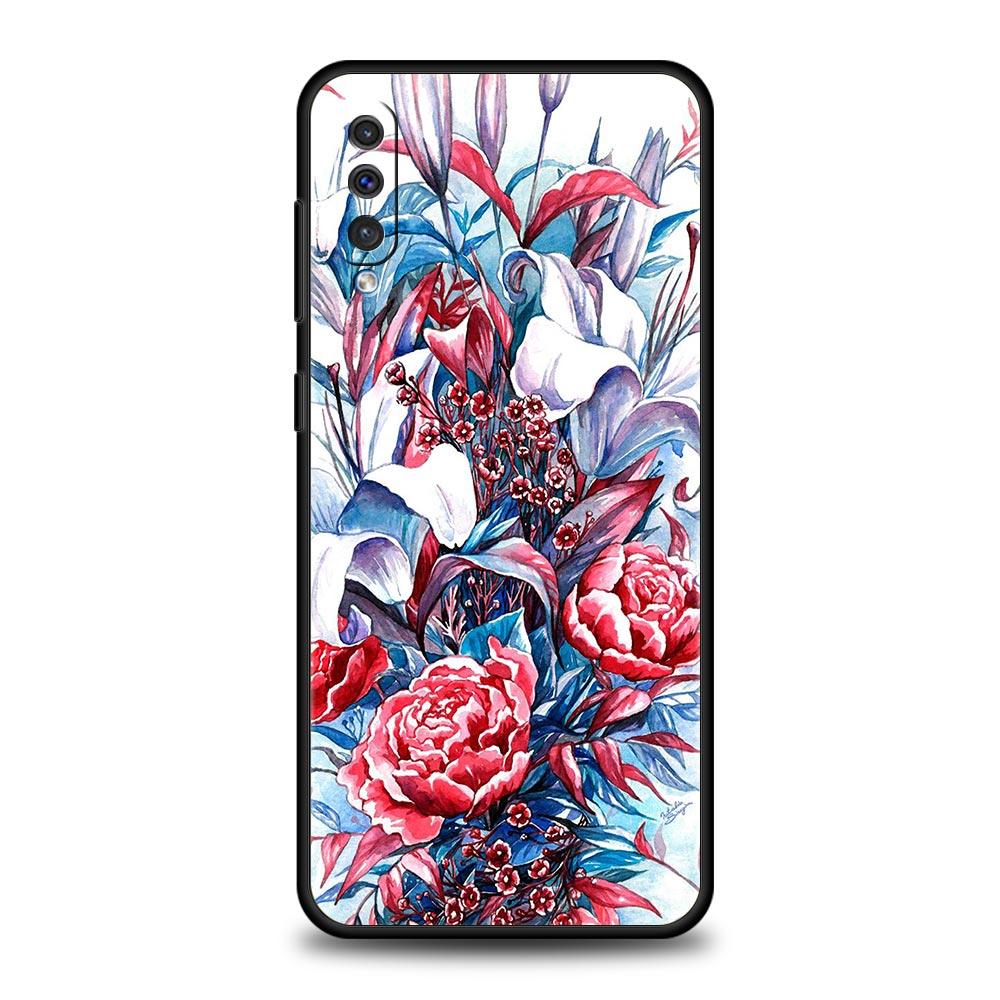 Beautiful Rose Flower Phone Case for Samsung Galaxy A52 5G A12 A70 A50 A40 A20s A30 A10s A20e A10 A22 A72 A32 A02 A42 A04S Cover