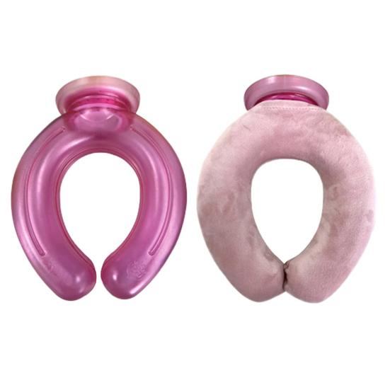 Neck Cooling Ice Pack with Velvet Cover U-shaped Cold Hot