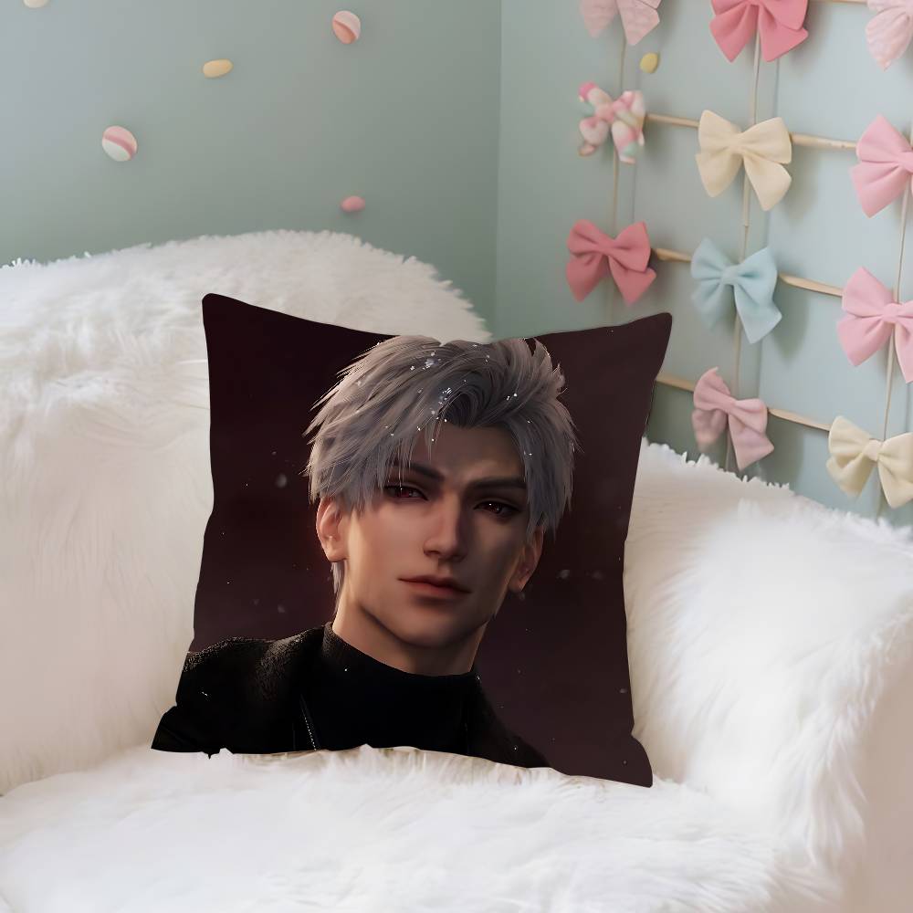 

SSylus Case Plush Fabric Soft Pillowcase Double Sided Print Cushion Cover Household Gifts 40X40cm