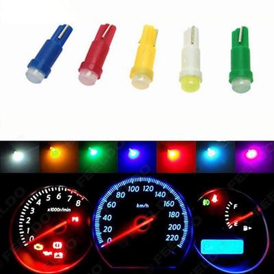 5PCS 1.2W T5 3D COB LED Car Board Instrument Panel Lamp Auto Dashboard Warming Indicator Wedge