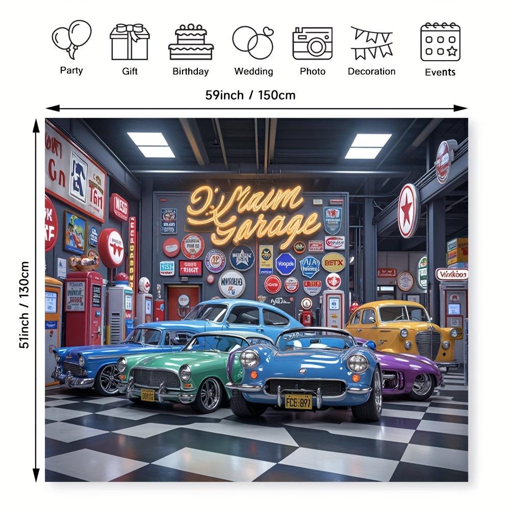 1 Piece of Retro Garage Decor Item Paired with Classic Cars - Party Decoration Reflecting the Style of a Retro Car Shop