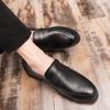 British Style Men High Quality PU Leather Loafers Men Casual Shoes Comfort Slip on Office Work Business Dating Loafers Formal Shoes Plus Size