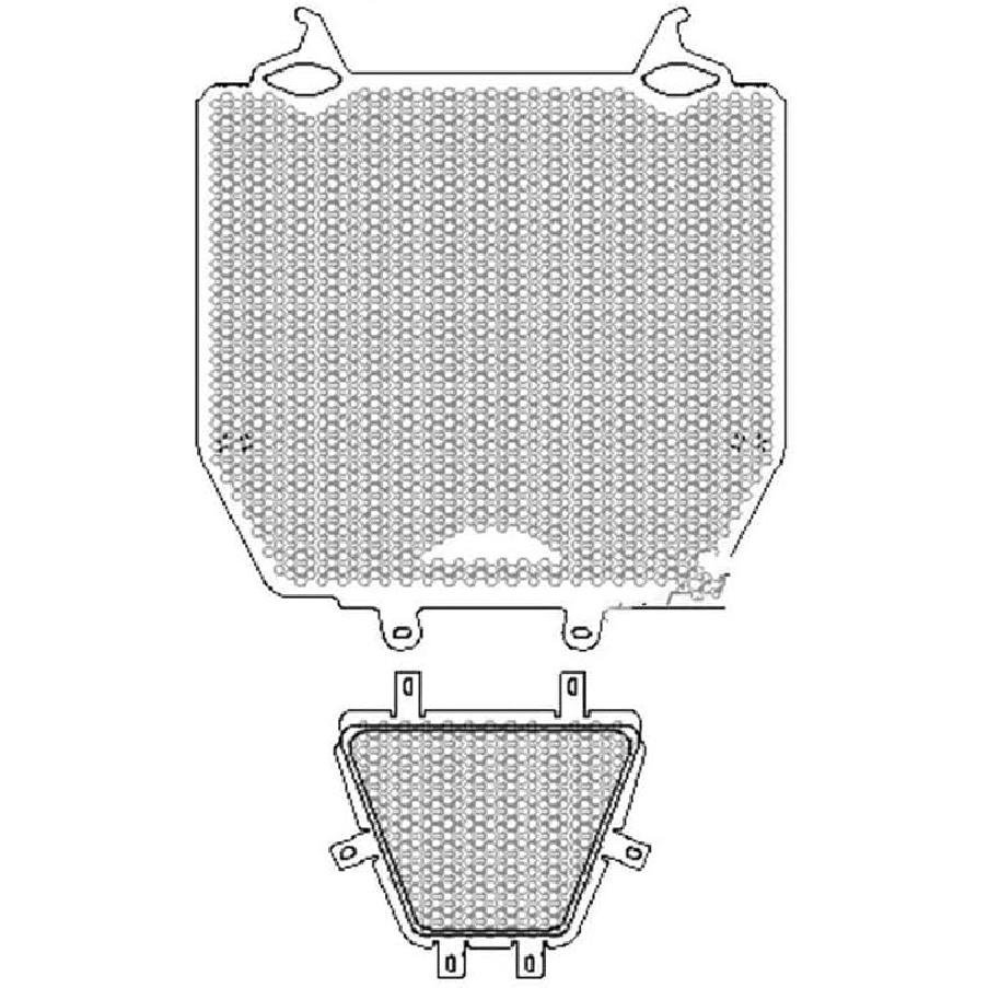 Grille Radiatorbeschermer 2024 voor Du&Cati voor DIAVEL V4 2023 2024 Motorfiets Radiatorbeschermer Grille Beschermer Oliekoeler Afdekking Motorfiets Radiatorbeschermer