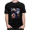 Mens Funny Opossum Howling At Full Moon T Shirts Round Neck Short Sleeve 100 Cotton TShirt Casual Streetwear Clothes
