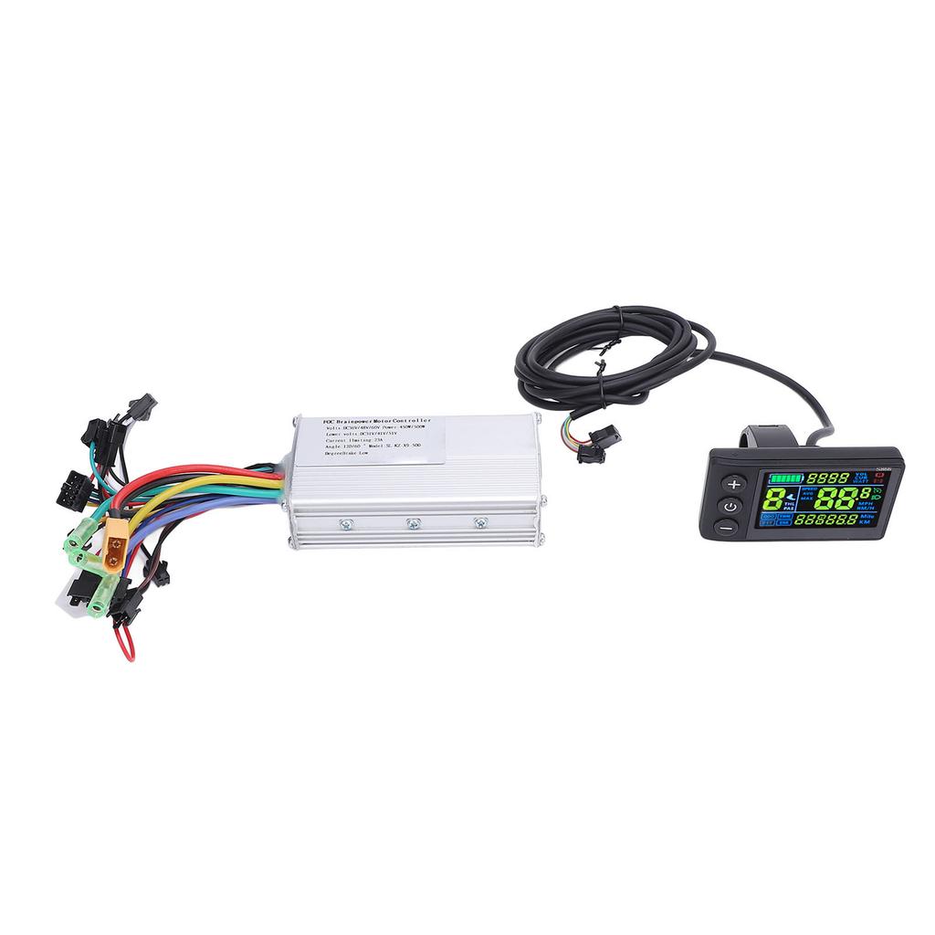 LCD Display Panel Brushless Motor Controller Kit 36V 48V 60V 450W 500W Sine Wave Motor Speed Controller for Electric