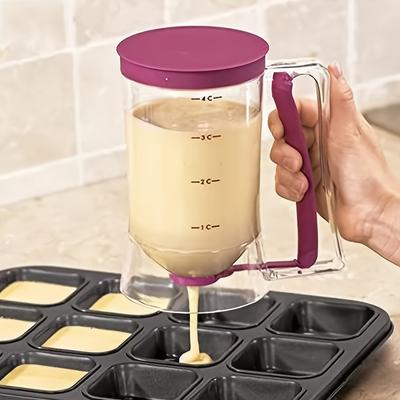 1 Stück Pfannkuchen Cupcake Teigspender, Zusammenklappbarer Teigteiler Cupcakes Pfannkuchen Keks Kuchen Waffeln Perfektes Backwerkzeug für Cupcakes, Waffeln