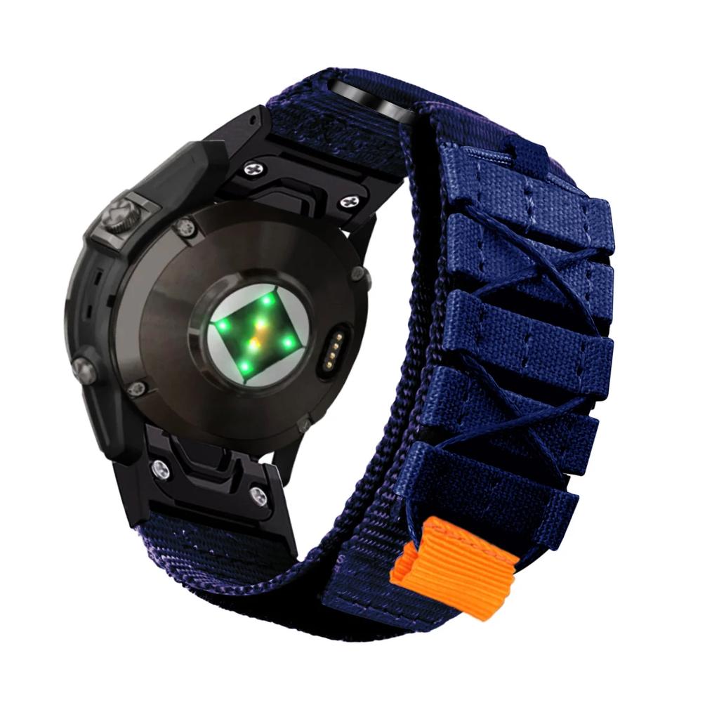 22mm 26mm Nylon Loop Strap for Garmin Fenix  7 6 Pro 7X 6X Pro 5X 5X Plus Epix Pro/Tactix SmartBand Bracelet Watch Accessories