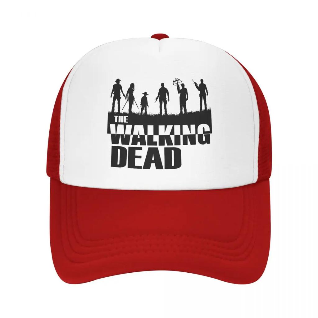Custom Classic Unisex Horror TV Show The Walking Dead Trucker Hat Adult Adjustable Baseball Cap Unisex Women Hip Hop Dad Hat