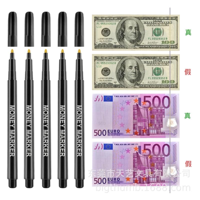 Plastic Security Enhancement Pens Money Detection Pens for Cash Handling Gift