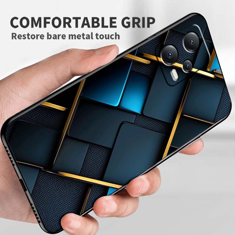 Mechanical style pattern For Xiaomi Redmi Note 15 14 13 12 12S 11E 11 11S Pro Plus 4G 5G Black Soft TPU Phone Case