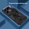 Funda de Cristal Templado Negra de Dibujos Animados Dapeng Para Infinix Note 40 4G 30i 12 G96 Smart 8 Hot 9 Play 10 11S 12 20i 50 Pro Plus 5G