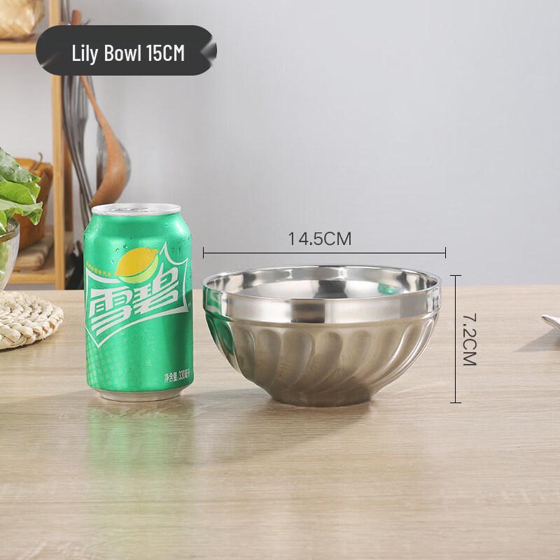 Double-layer Stainless Steel Anti-scald Bowl