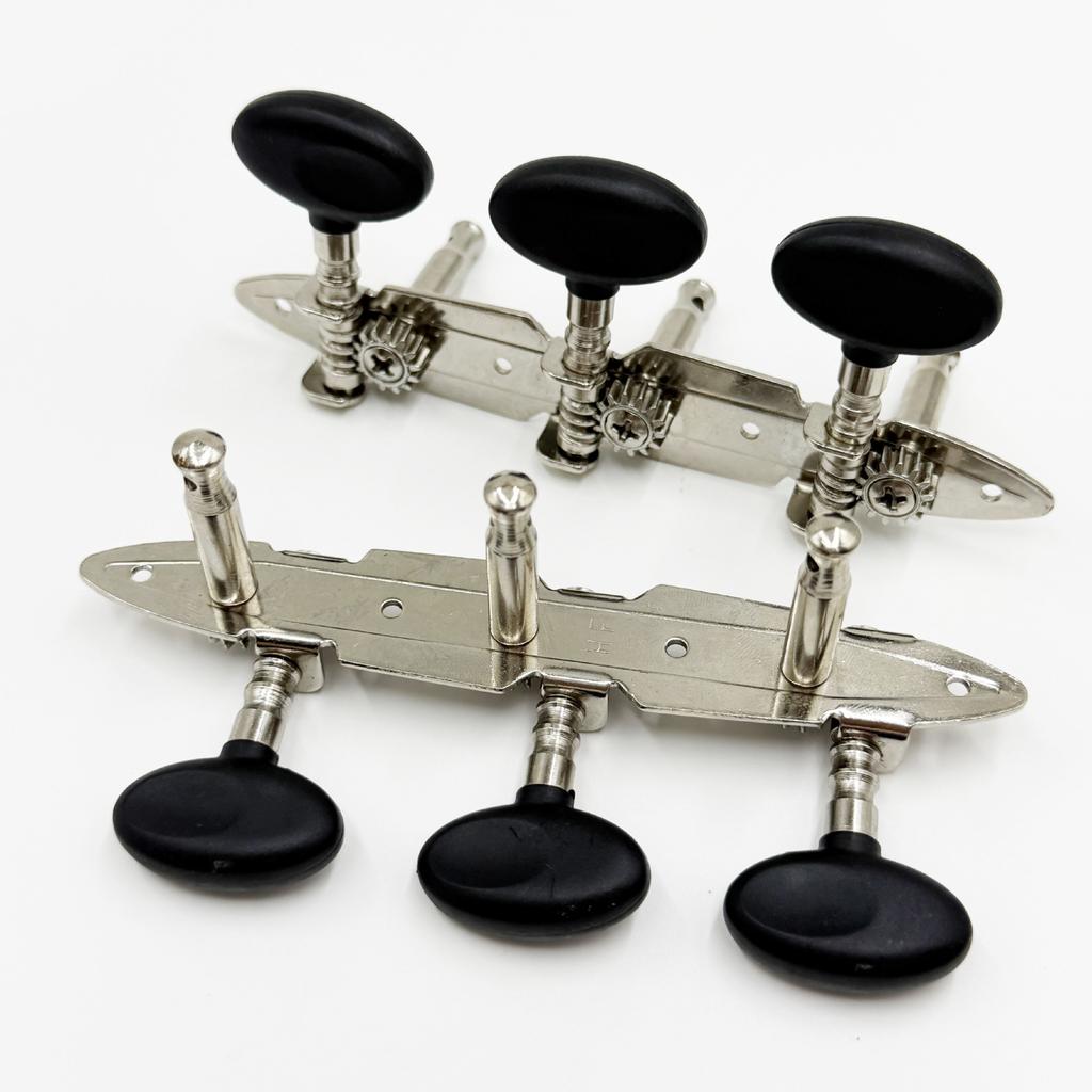 Classic Triplet Boat-Shaped Tailpiece String Pegs Acoustic Guitar Tuning Pegs String Winder String Winder for Classical Guitar Tuning Head Knobs