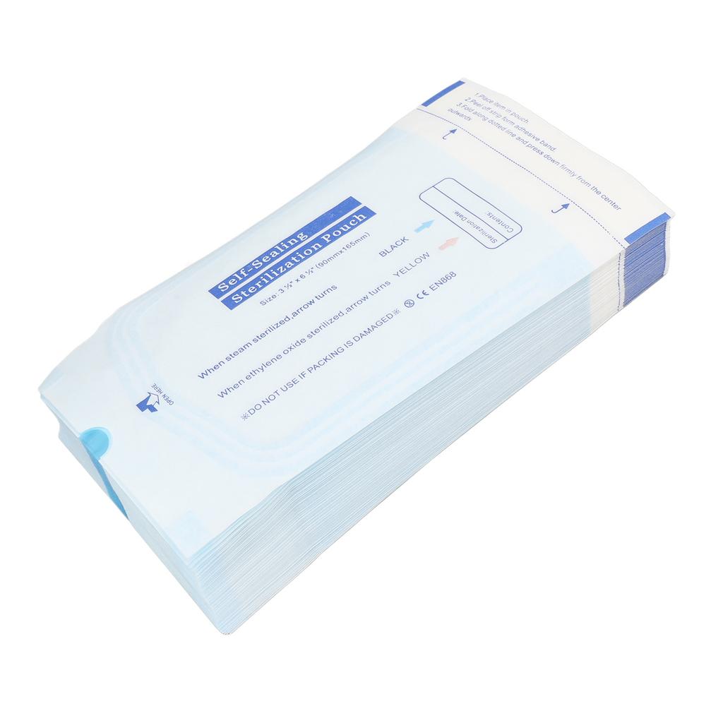 200pcs Self  Ing Bag Disposable Self  Ing Pouch Waterpoorf Dustproof Bag for   Cosmetic Food Laboratory