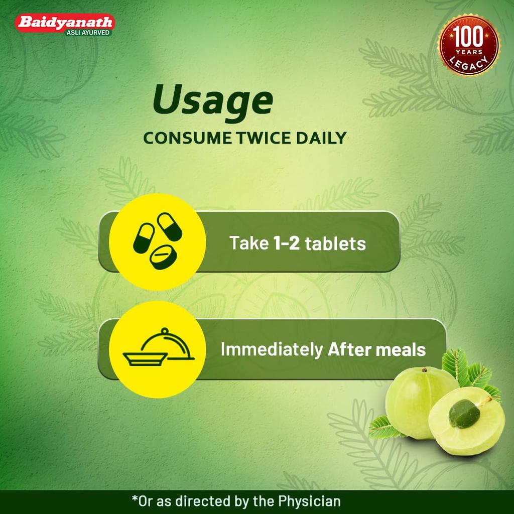 Baidyanath Gaisantak Bati 100 Tablets Pack Of 2 Quick Relief Gas Indigestion Digestive Support