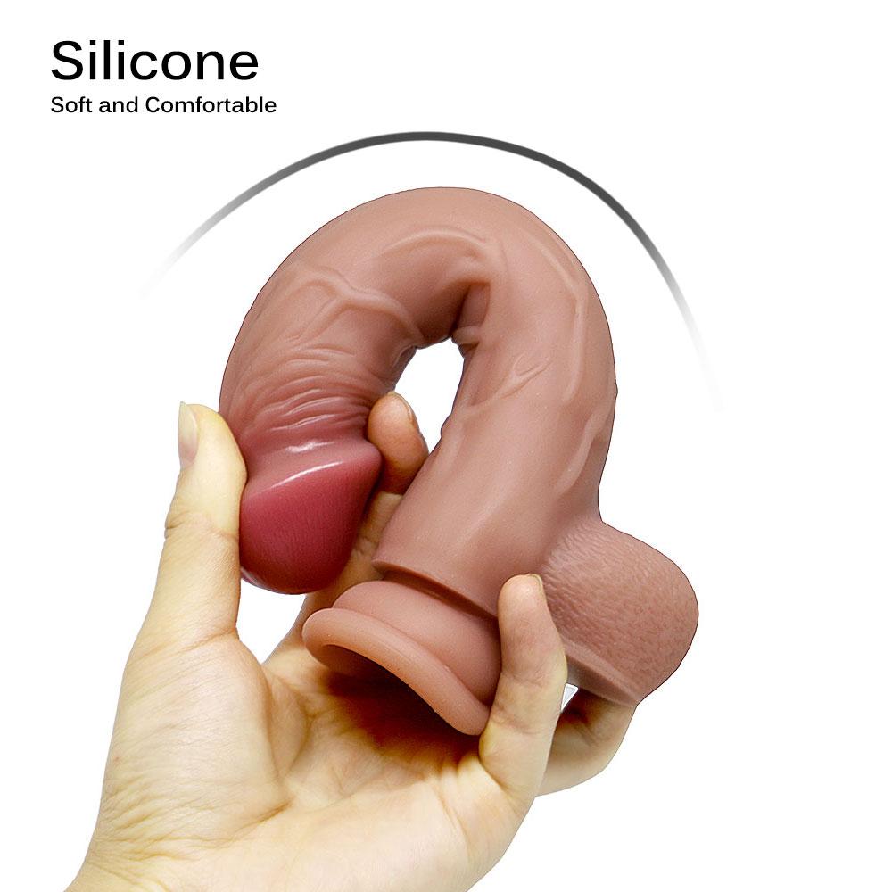 Skin Feeling Realistic Penis Soft Sexy Dildo Suction Cup Female Masturbator Silicone Big Dick Sex Toys for Woman