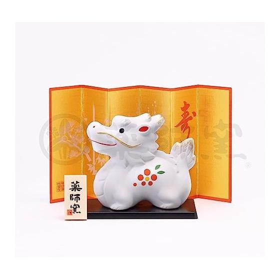 Yakushigama (yakushigama) Nishikisa Invitation Dragon Red Plum [71] Zodiac 2024 Tatsu New Year Ornament Interior Lucky Charm
