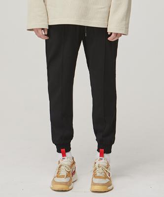 SEVENSELAH New Pintuck Slim Jogger Slacks Black