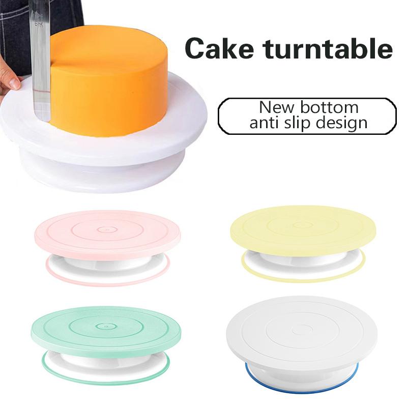 1Pcs Rotating Cake Turntable Anti-Skid Base For Carving Pottery Painting Cake Decoration Suitable For Baking And Pottery Lovers