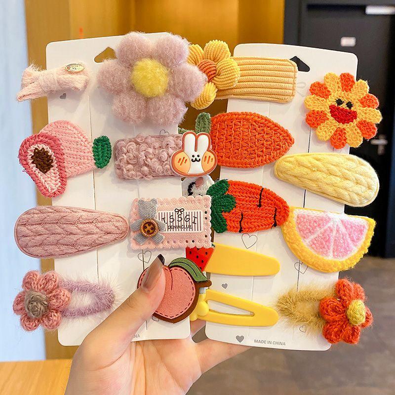 Autumn/Winter 2025 Lambswool Plush Hair Clip: Cute BB Clip Headwear for Women & Children