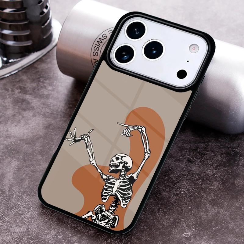 Cute Skull Phone Case For iPhone 17 16 15 14 13 12 11 Pro Max Plus 17Air Soft Silicone Cover