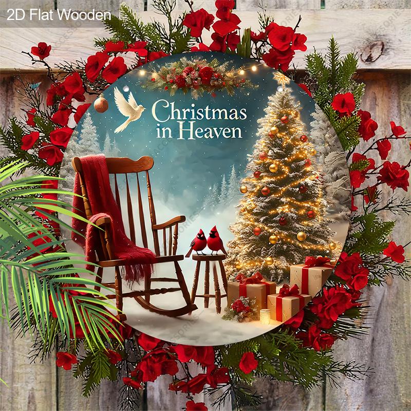 Christmas decoration sign,indoor hanging decorations,2D flat Wooden products with Christmas Tree patterns,Christmas gifts for friends and family