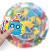 50 Transportation Tools Graffiti Personalized Children's Rewards Guka DIY Mobile Suitcase Stickers Waterproof