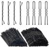 60/180pcs Black Hair Clips One-line Invisible Bobby Pin Disposable Headwear Metal Waved BB Hairpins Barrettes Headwear Hairgrips
