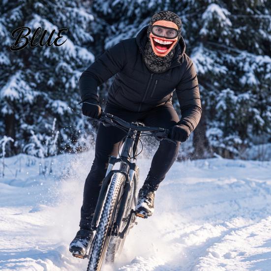 Leichte Skimaske Alter Mann Skimaske Realistischer Druck Sturmhaube Neuheit mit Halsabdeckung für Motorradfahren Abdeckung Radfahren Snowboarden