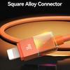 USAMS SJ776 U93 1.2m 30W Fast Charging Braided Cable Type-C to Lightning Data Cord with LED Light