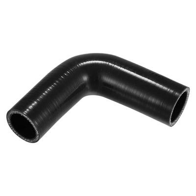 X AUTOHAUX 1 peça 32mm/1.26"-35mm/1.38" Diâmetro Interno 102mm/4.02" Comprimento 90 Graus Mangueira de Silicone Preta para Carro Mangueira Universal