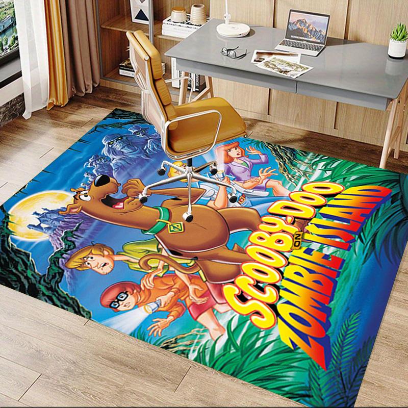 1pc Scoobydoo Zombie Island Carpet for Playroom Bedroom Living Room Sofa Home Decor,kids Game Area Rug Non-slip Floor Mat Y826117